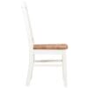 Dining Chairs 2 pcs White 44x59x95 cm Solid Oak Wood