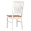 Dining Chairs 2 pcs White 44x59x95 cm Solid Oak Wood