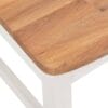 Dining Chairs 2 pcs White 44x59x95 cm Solid Oak Wood