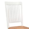 Dining Chairs 2 pcs White 44x59x95 cm Solid Oak Wood