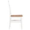 Dining Chairs 2 pcs White 44x59x96 cm Solid Oak Wood