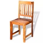 Dining Chairs 4 pcs Solid Sheesham Wood 2