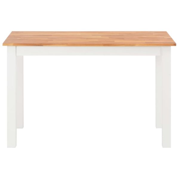 Dining Table 120X60X74 Cm Solid Oak Wood