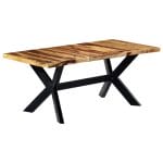 Dining Table 180x90x75 cm Solid Sheesham Wood 7