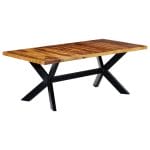 Dining Table 200x100x75 cm Solid Sheesham Wood 2