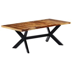 Dining Table 200x100x75 cm Solid Sheesham Wood