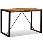 Dining Table Solid Reclaimed Wood 120 cm 2