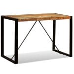 Dining Table Solid Reclaimed Wood 120 cm 4