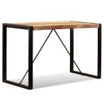 Dining Table Solid Reclaimed Wood 120 cm 6