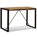Dining Table Solid Reclaimed Wood 120 cm 7