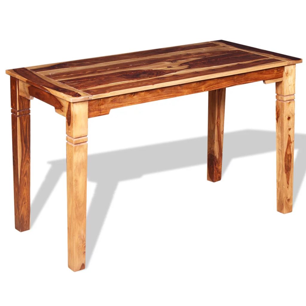 Dining Table Solid Sheesham Wood 120x60x76 cm