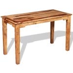 Dining Table Solid Sheesham Wood 120x60x76 cm 5