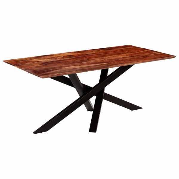 Dining Table Solid Sheesham Wood 180x90x77 cm