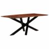Dining Table Solid Sheesham Wood 180x90x77 cm