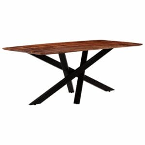 Dining Table Solid Sheesham Wood 180x90x77 cm