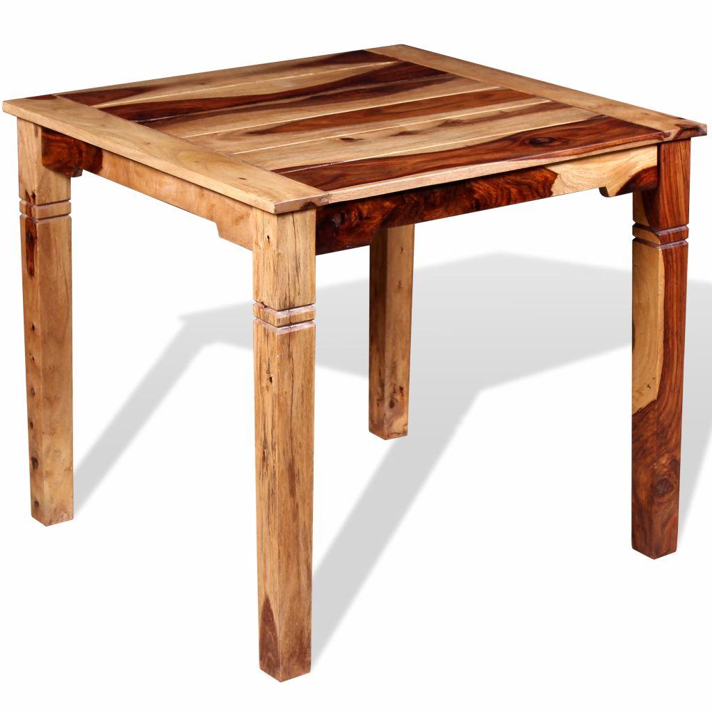 Dining Table Solid Sheesham Wood 82x80x76 cm