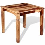 Dining Table Solid Sheesham Wood 82x80x76 cm 5