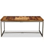 Dining Table Solid Sheesham Wood and Steel 180 cm 3