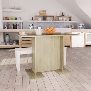 Dining Table Sonoma Oak 110x60x75 cm Chipboard