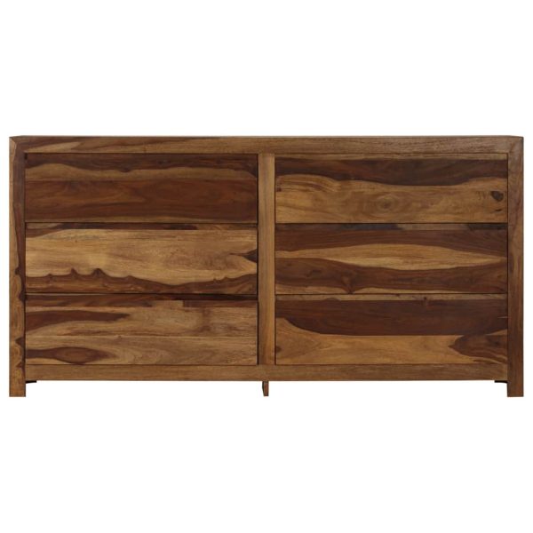 Drawer Cabinet Solid Sheesham Wood 160x40x80 cm