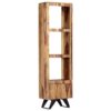 Highboard 45x28x180 cm Solid Sheesham Wood