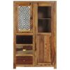 Highboard 95x48x150 cm Solid Sheesham Wood