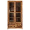 Highboard Solid Sheesham Wood 90x40x175 cm
