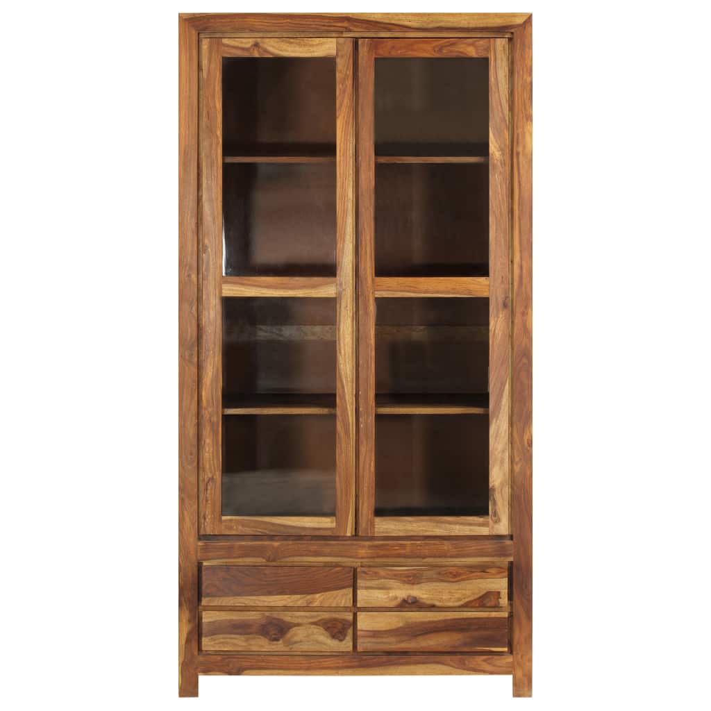 Highboard Solid Sheesham Wood 90x40x175 cm
