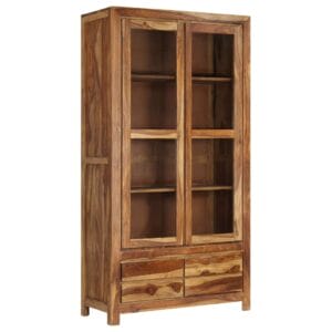 Highboard Solid Sheesham Wood 90x40x175 cm