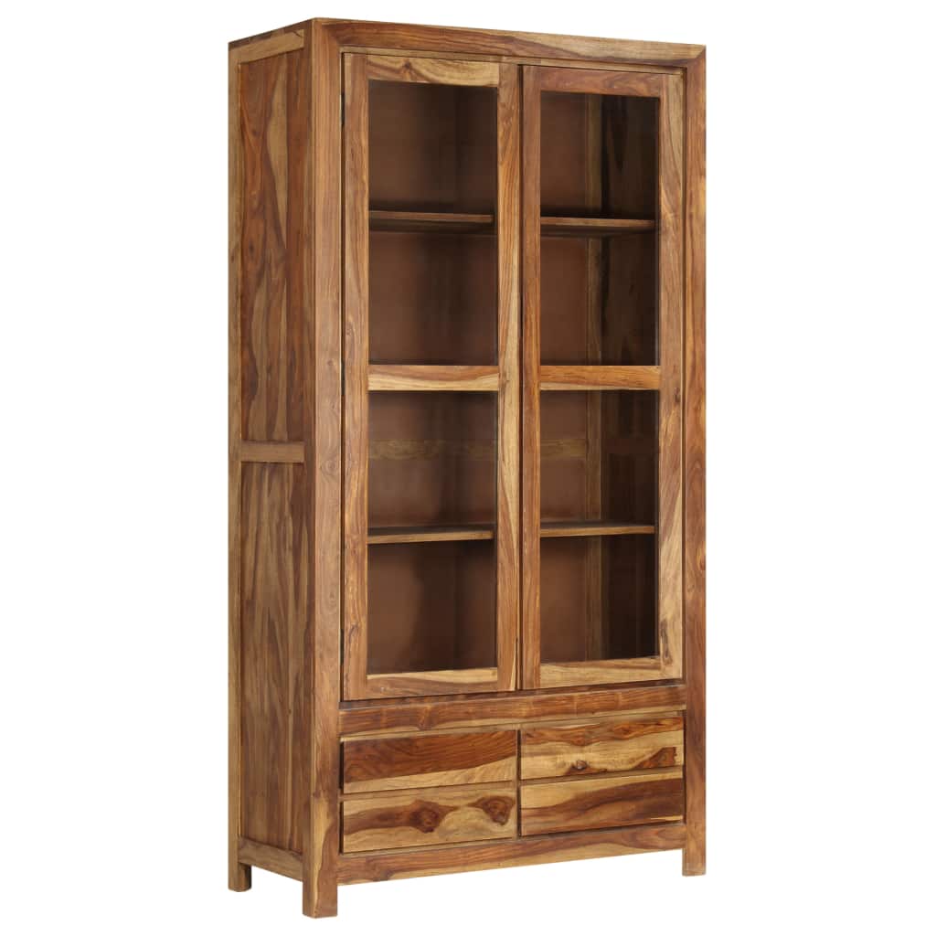 Highboard Solid Sheesham Wood 90x40x175 cm