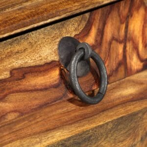 Jali Bureau Desk Work Cabinet 80x40x100 cm Solid Sheesham Wood