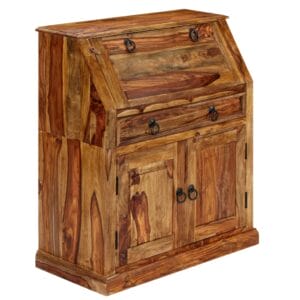 Jali Bureau Desk Work Cabinet 80x40x100 cm Solid Sheesham Wood