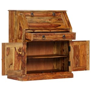 Jali Bureau Desk Work Cabinet 80x40x100 cm Solid Sheesham Wood