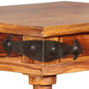 Nesting Table Set 3 Pieces Solid Sheesham Wood Brown