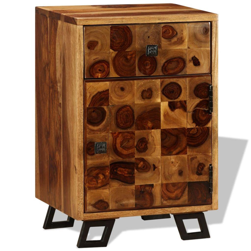 Nightstand Solid Sheesham Wood 37x30x54 cm