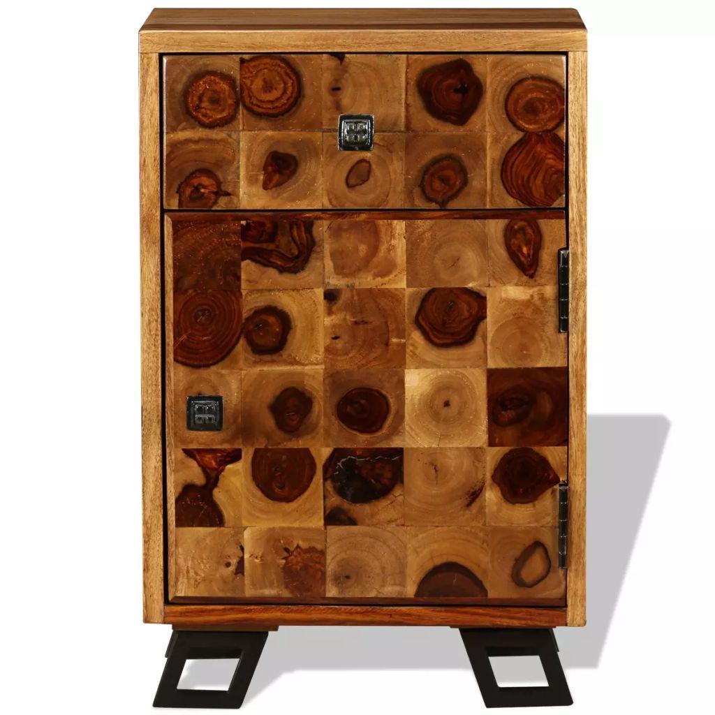 Nightstand Solid Sheesham Wood 37x30x54 cm