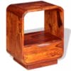 Nightstand with Drawer Solid Sheesham Wood 40x30x50 cm