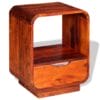 Nightstand with Drawer Solid Sheesham Wood 40x30x50 cm
