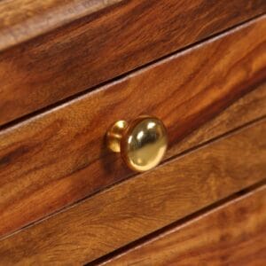 Pedestal Writing Desk Solid Sheesham Wood 140x50x76 cm