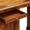 Pedestal Writing Desk Solid Sheesham Wood 140x50x76 cm