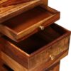 Pedestal Writing Desk Solid Sheesham Wood 140x50x76 cm