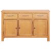 Sideboard 112x33.5x70 cm Solid Oak Wood