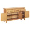 Sideboard 112x33.5x70 cm Solid Oak Wood