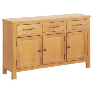 Sideboard 112x33.5x70 cm Solid Oak Wood