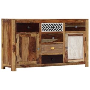 Sideboard 140x40x80 cm Solid Sheesham Wood