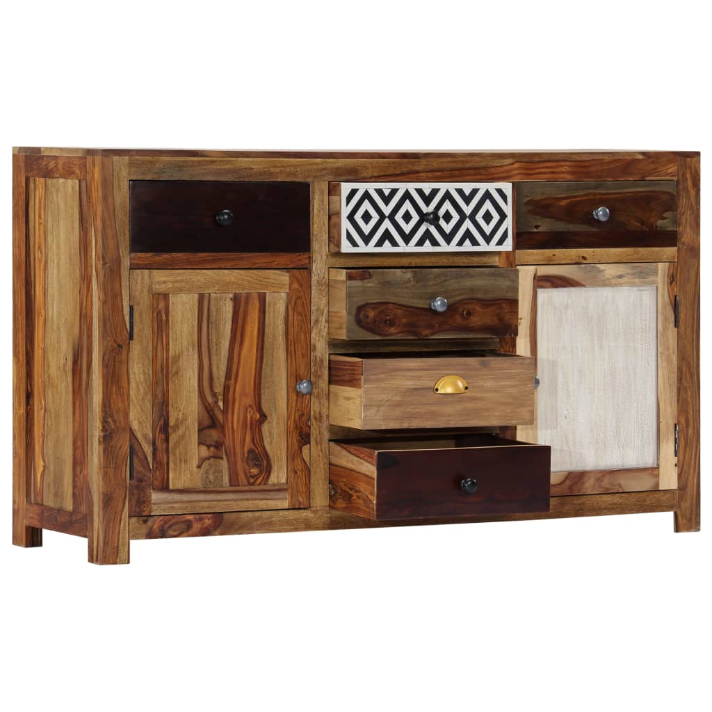 Sideboard 140x40x80 cm Solid Sheesham Wood