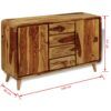 Sideboard Sheesham Wood 140x40x87 cm