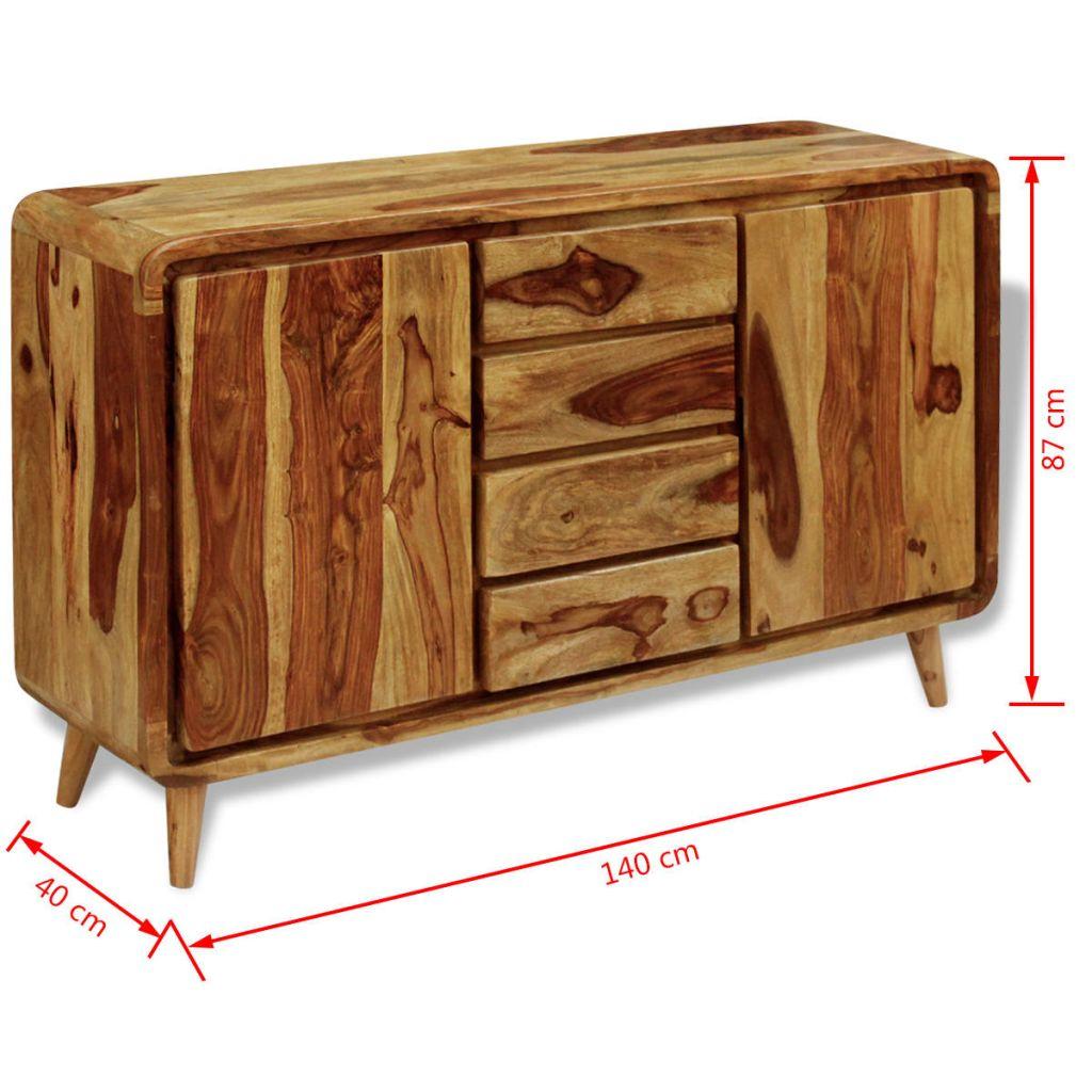 Sideboard Sheesham Wood 140x40x87 cm