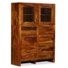 Sideboard Solid Sheesham Wood 100x35x140 cm