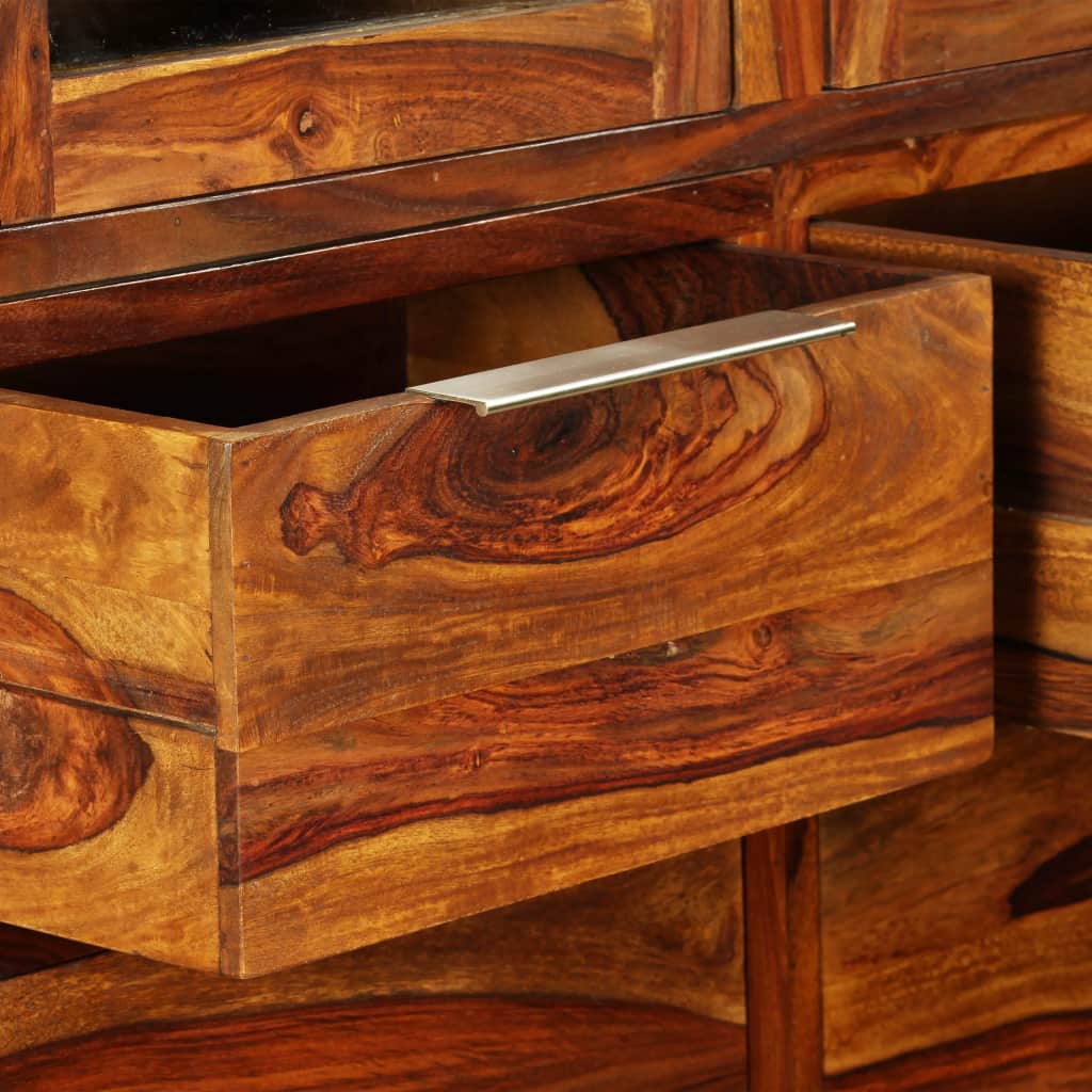 Sideboard Solid Sheesham Wood 100x35x140 cm